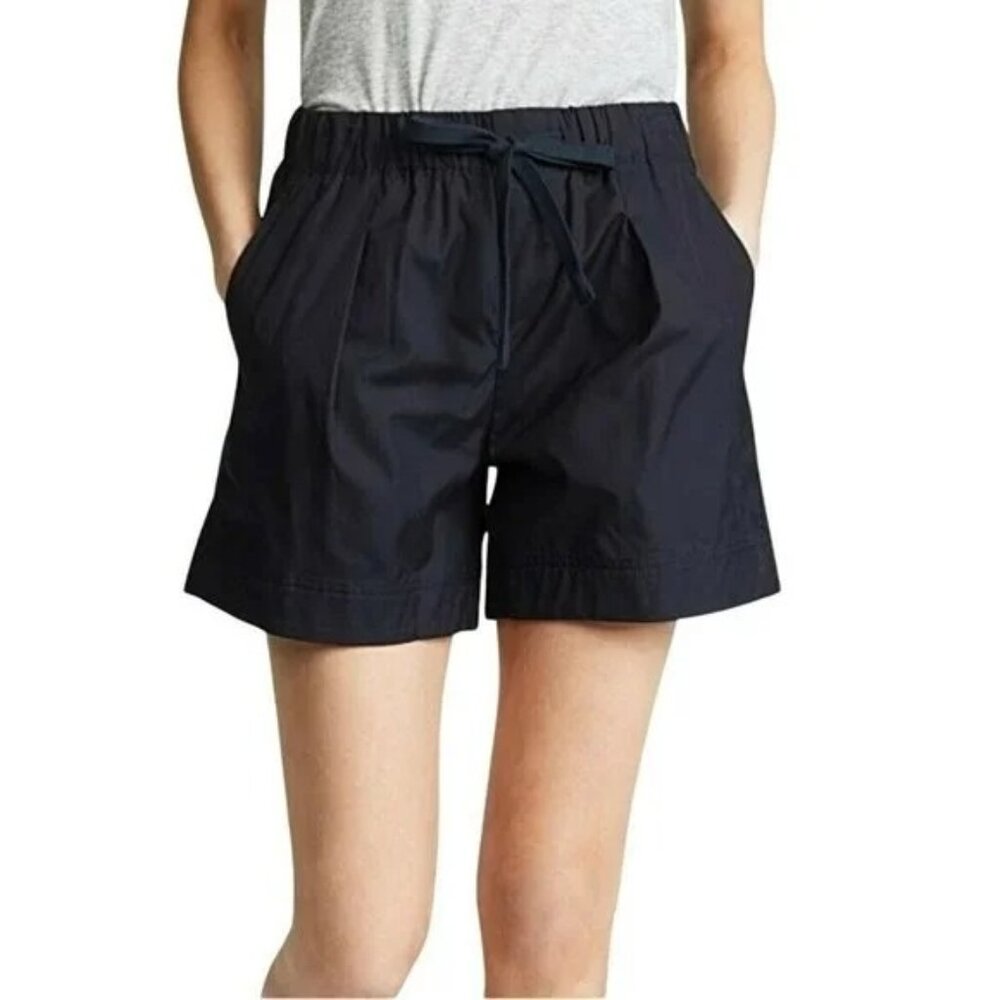 Vince Box Pleat Drawstring Shorts Womens Size XS Cotton Minimalist Capsule